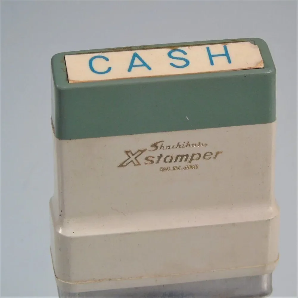 Vintage Office Stampers Cash & Rush
